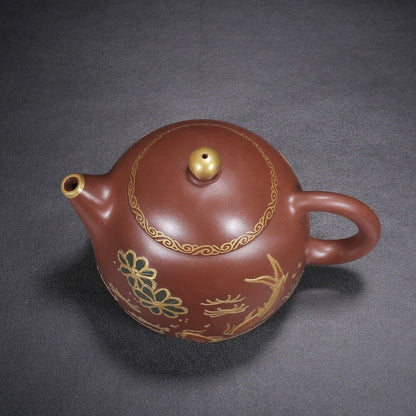 Chinese Yixing Zisha Clay Handmade Exquisite Teapot （龙蛋 底款：景舟手制）