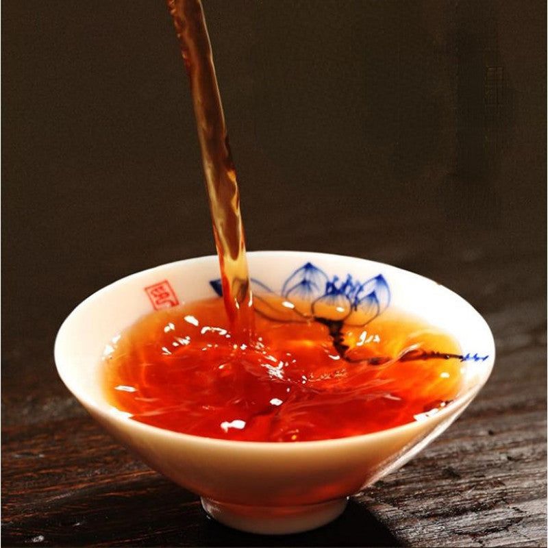 357g Yiwu Ripe Puerh Tea 2020 Year Old Tree Pu-erh Cooked Tea Yunnan Pu'er Tea