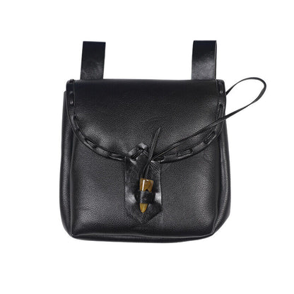 Medieval Renaissance Faux Leather Belt Pouch Reenactment Cosplay Waist Belt Bag