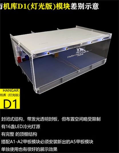 1/72 Scale Nimitz Aircraft Carrier Hangar Model Aircraft Carrier Deck Model Toy