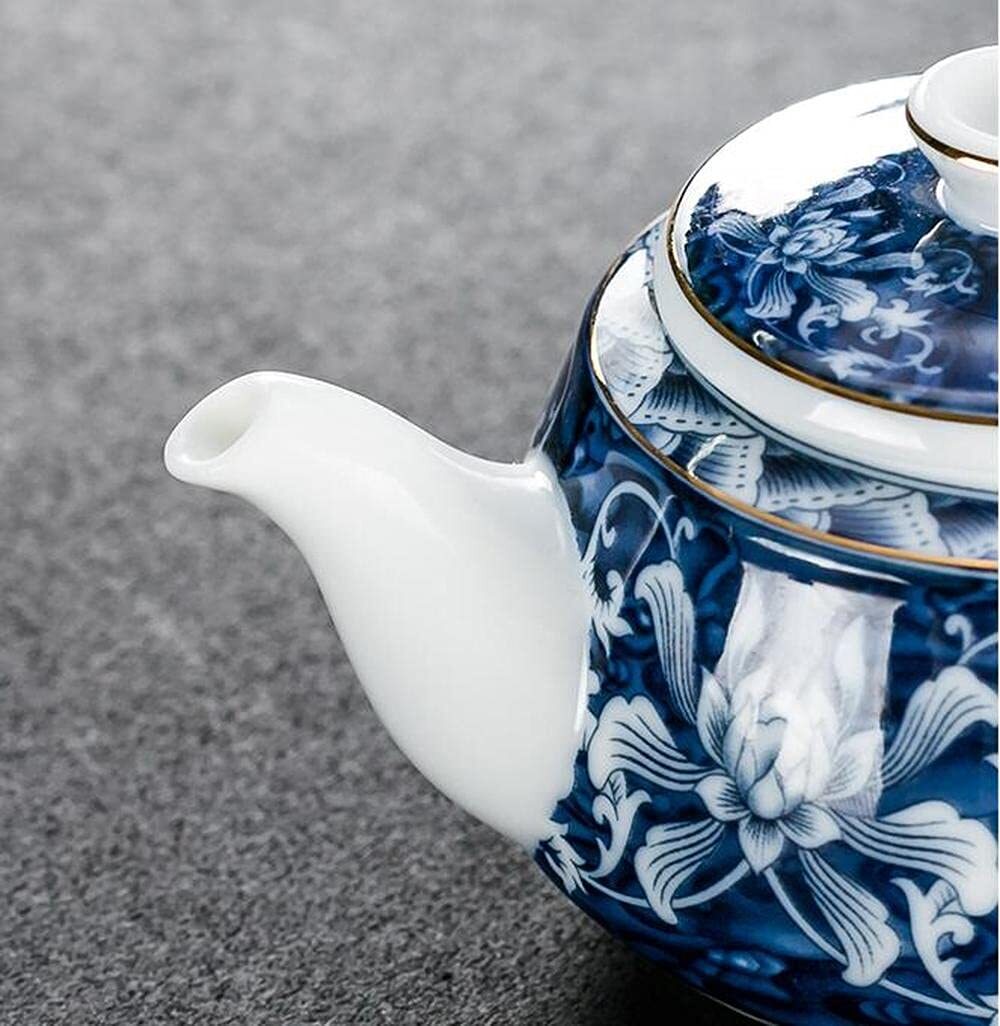200ml Jingdezhen Teapot Blue Porcelain Retro Household Kung Fu Tea Set