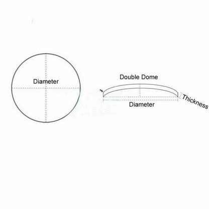 30.5mm Diameter 1.2mm Edge Thickness Watch Dial Glass Double Dome Tool