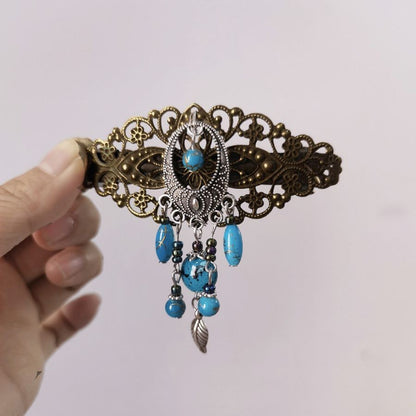 Victorian Vintage Tassel Hair Clip Spring Barrette Original Design