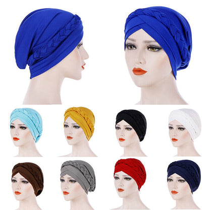 Turban Hat Hat Baotou Hat Caps Head Wearing Comfort Beautiful Colorful Fashion