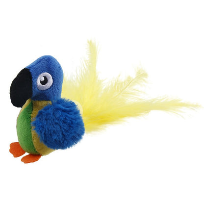 Cats & Dogs' Favorite Sound-Activated Plush Bird - USB Rechargeable Pet Toy