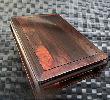 Chinese Rosewood Table Display Rack Coffee Tea Laptop Leisure Desk Home Decor