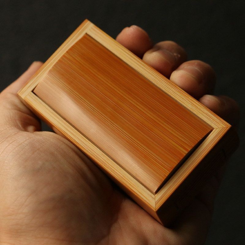 Handmade Aged Bamboo Cricket Cage Box Mortise Tenon Singing Insect Keeper