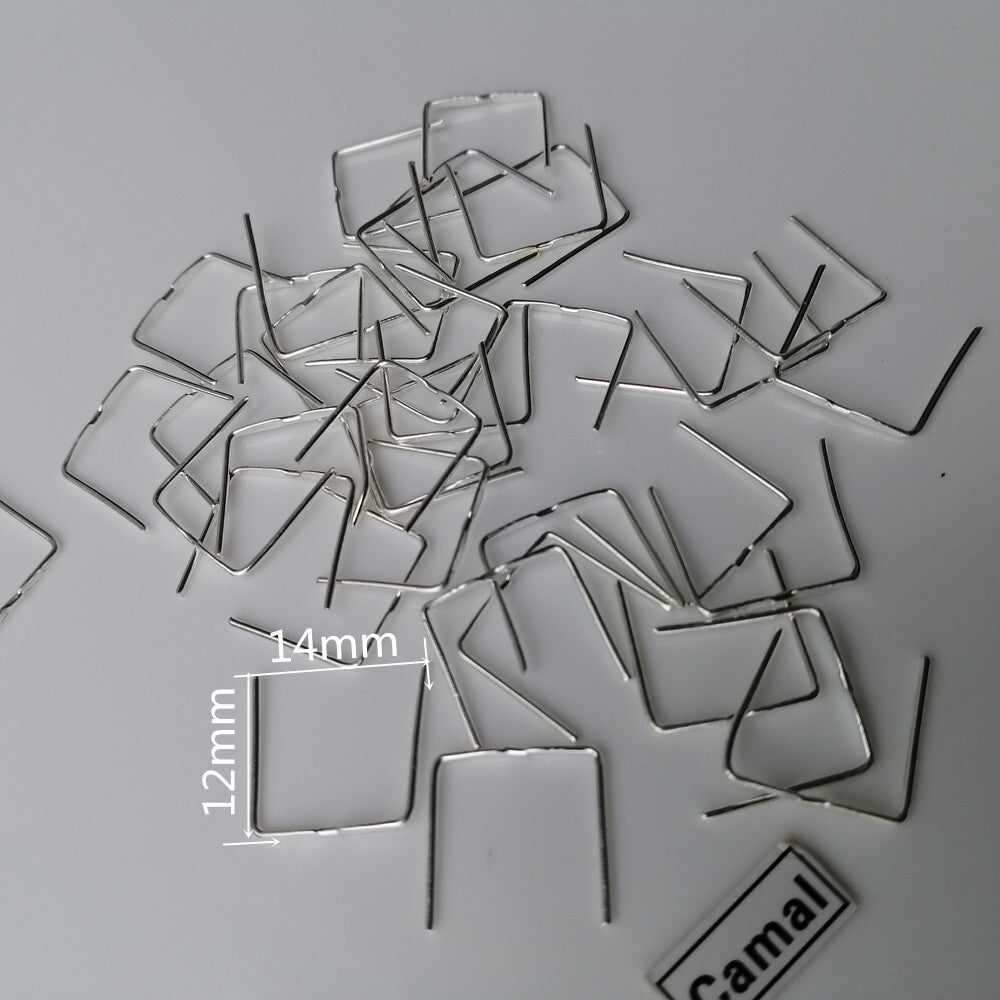 150pcs 12mm Double Twist Connector Pin Chrome Chandelier Lamp Crystal Prism Part