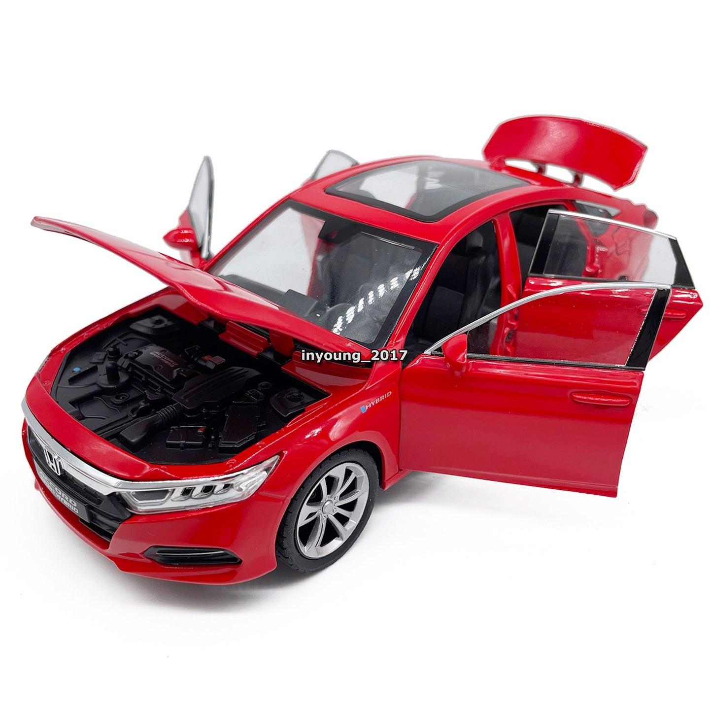 1/24 Honda Accord Model Car Diecast Toy Vehicle Toys for Boys Kids Gifts Red