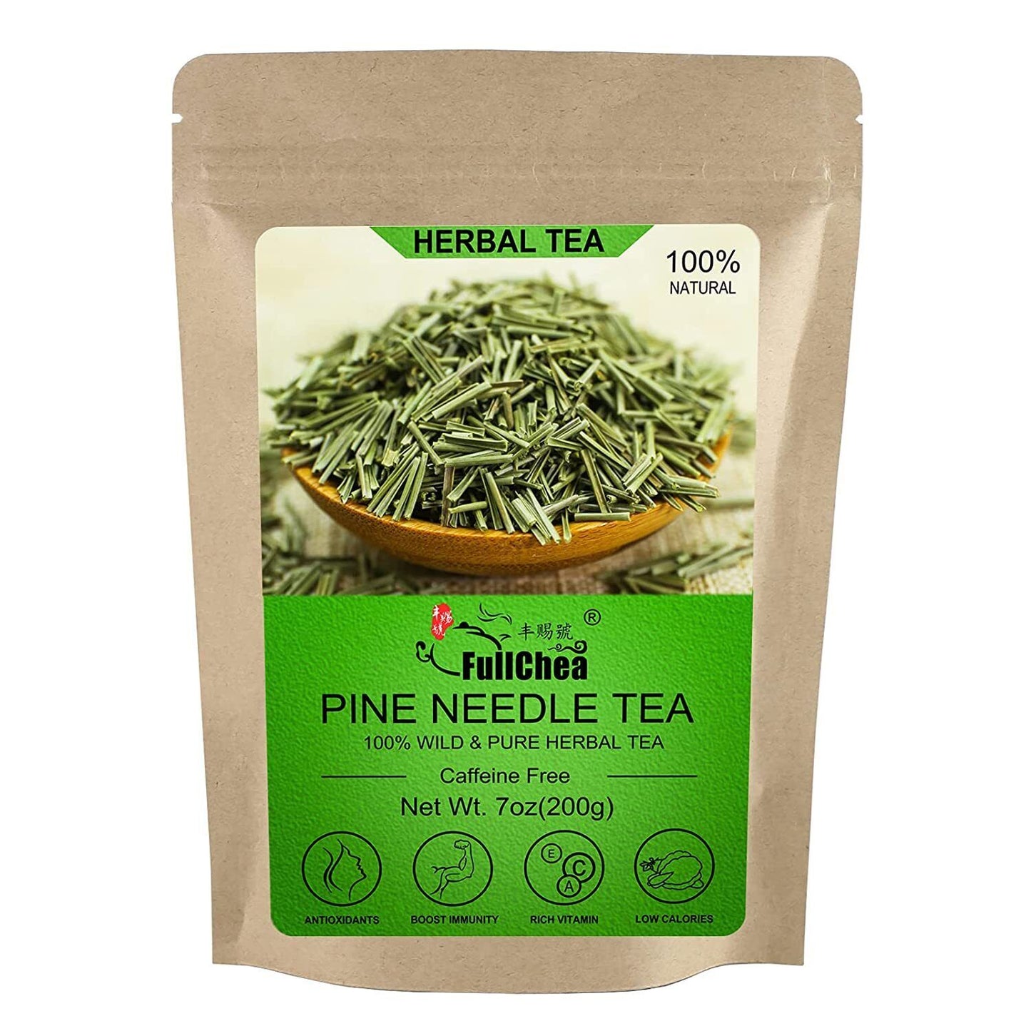 2023 FullChea Dried Pine Needle Tea 200g Premium Red Pine Needles Herbal Tea