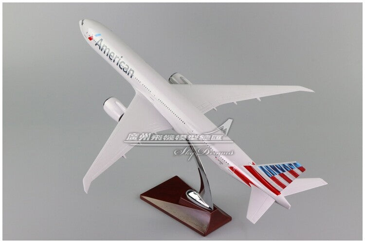 47CM American BOEING 777 N776AN Passenger Airplane Resin Aircraft Plane Model