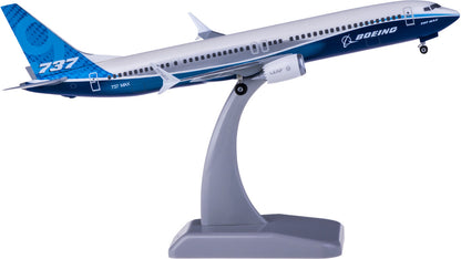 1:200 21CM Hogan BOEING 737 MAX 9 Passenger Airplane ABS Plastic Aircraft Model