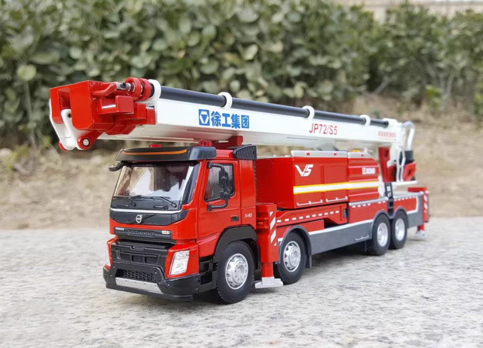 1:50 XCMG P72/S5 Elevated Jet Fire Truck Engine Recue Vehicle Diecast Model
