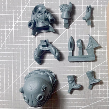 1/24 resin figure model kit Mr. Turtle rides a motorcycle Unassembled Unpainted