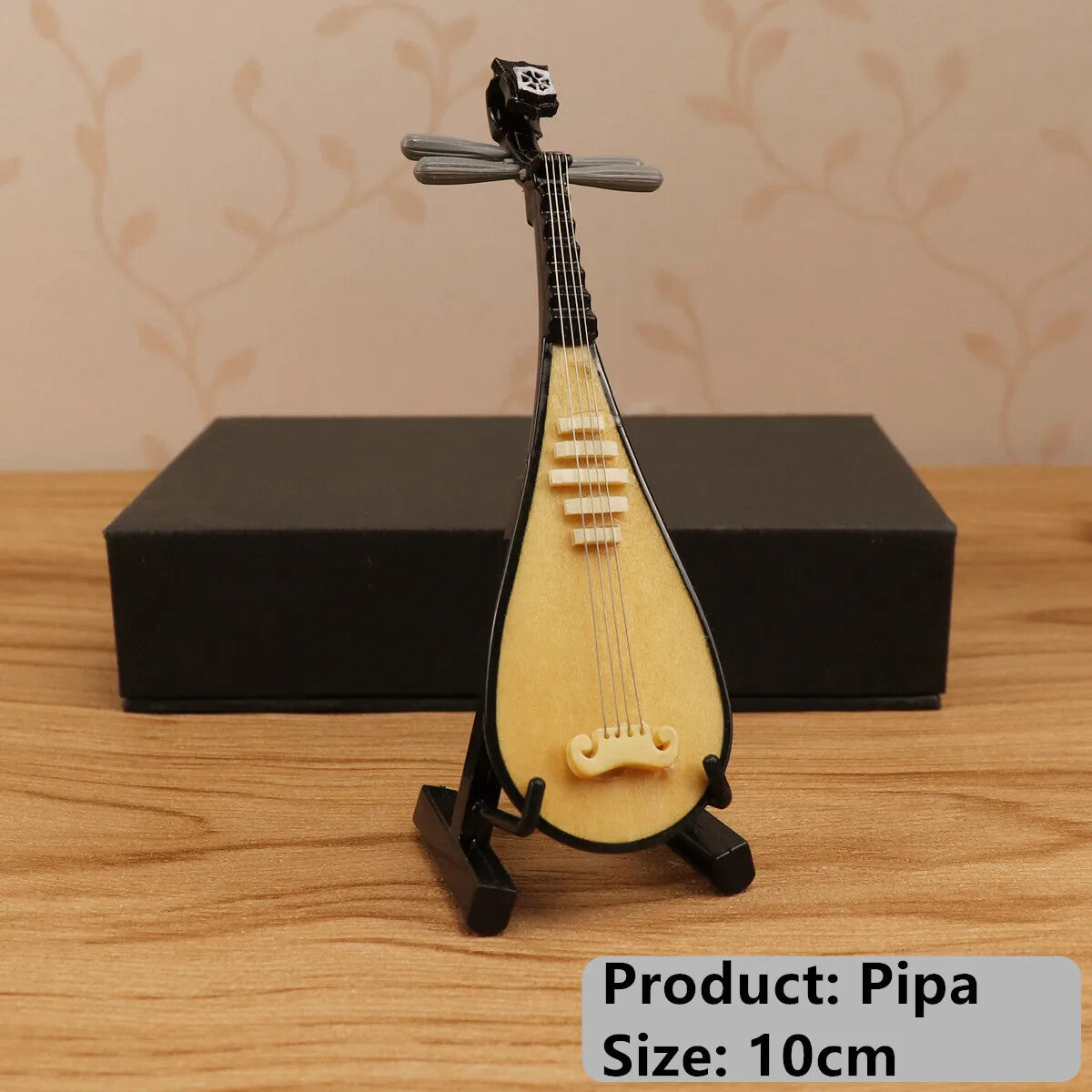 Miniature Guzheng Model Mini Musical Instrument Desktop Ornaments Chinese Gifts