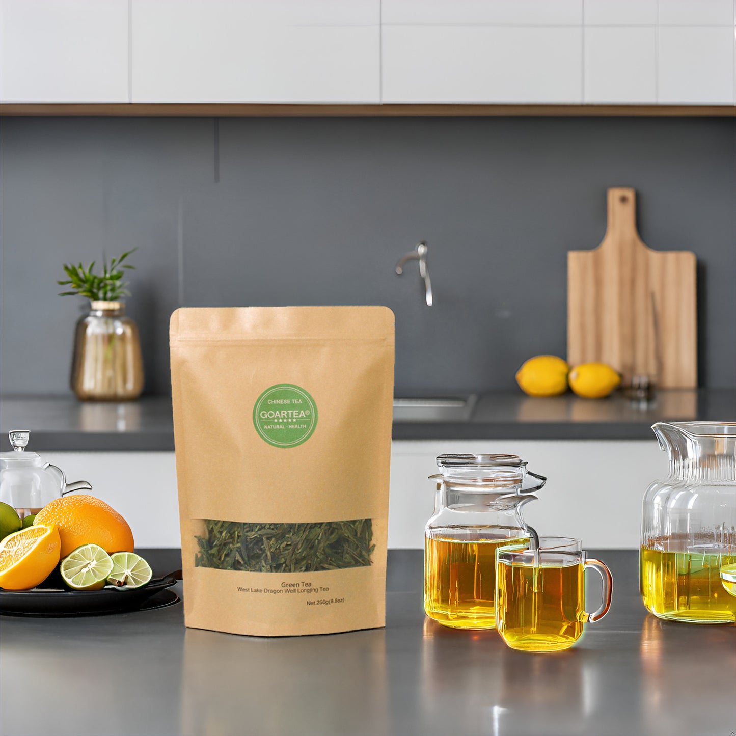 GOARTEA 250g Xihu Longjing Dragon Well Spring Green Tea Long Jing Green Tea-