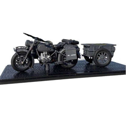 1/24 German WWII R75 Panzerfaust 30 Motorcycle Plastic Model Motorcycle Souvenir