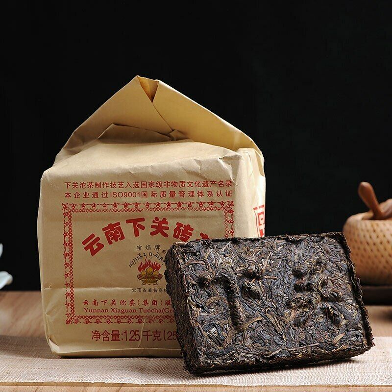 2021 Xiaguan Baoyan Pu-Er Xia Guan Flame Tibetan Tea Pu-erh Tea Brick Raw 250g