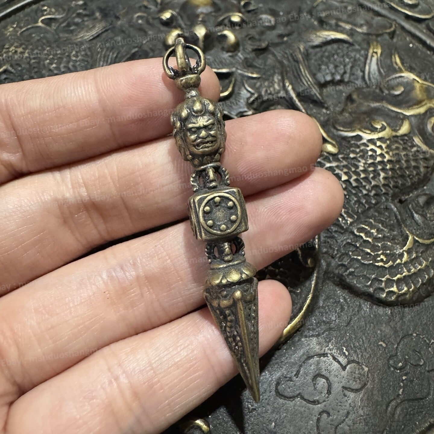 Tibetan Phurba Vajra Dorje Ritual Dagger Buddhist Exorcism Tool