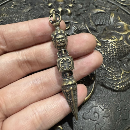 Tibetan Phurba Vajra Dorje Ritual Dagger Buddhist Exorcism Tool