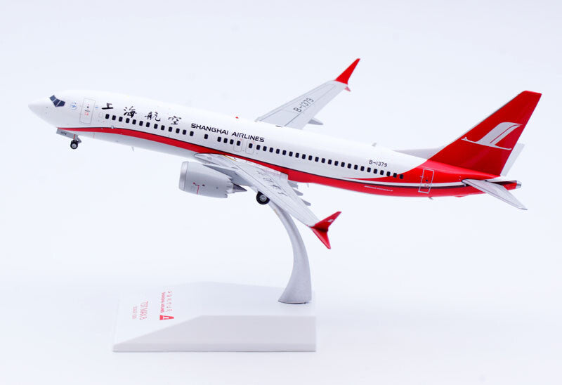 1:200 JC Wings SHANGHAI AIRLINES BOEING 737-8MAX Airplane Diecast Aircraft Model