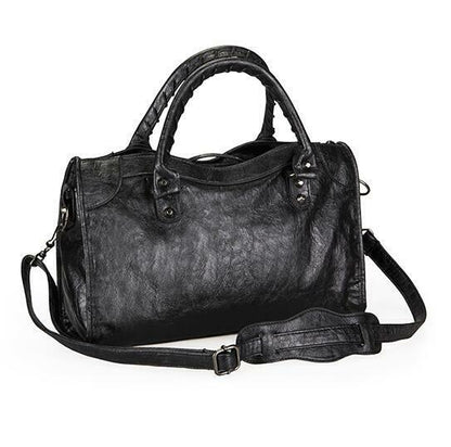 Handbags Women Soft Pu Leather Tassel Motorcycle Bag Crossbody Shoulder Bag