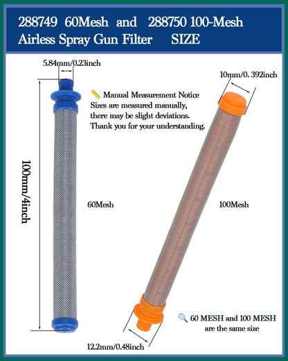 (3+8+2+6) Pack Airless Paint Sprayer Filter Kit – Compatible with Graco Magnum P