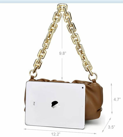 NEW Women Shell Handbag Shoulder Crossbody Bag Ladies PU Quilted Purse Tote Gift