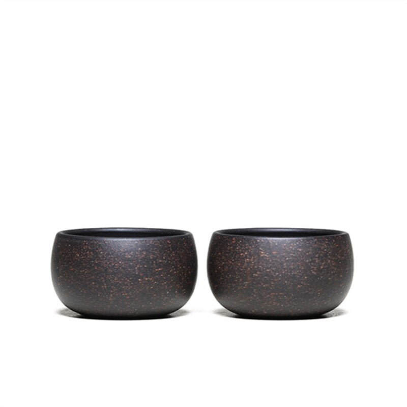 2pcs/lot Handmade Tea Cup Chinese Kungfu Tea Cup Real Yixing Zisha Purple Clay