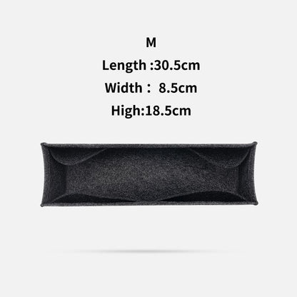 Purse Organizer Insert Felt Makeup Bag Zipper Luxury Handbag Tote Shaper Travel