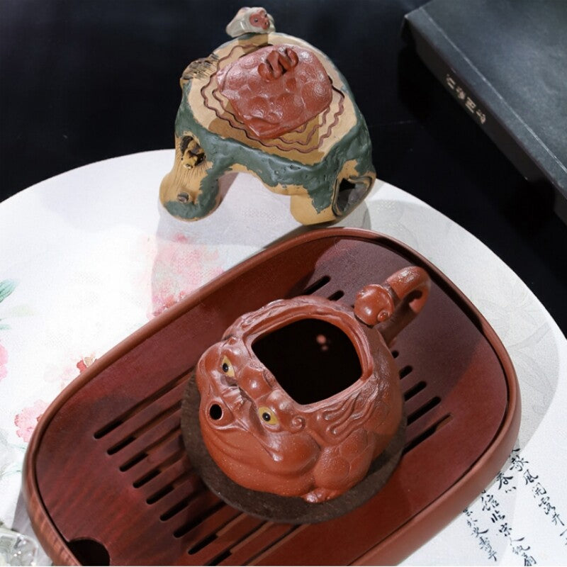 Full Handmade Tea Pot Real Yixing Zisha Red Jiangpo Clay Marked Pot China Teapot