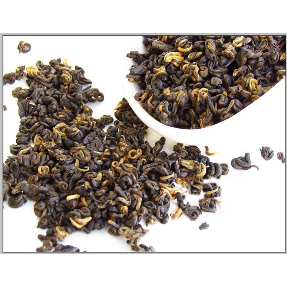 200g Yunnan Red Snail Black Tea Dian Hong Curled Leaves Chinese Tea