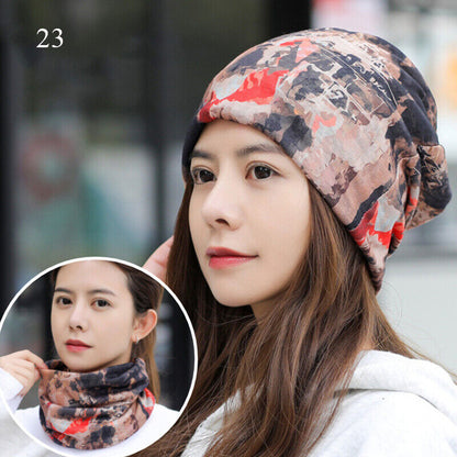 Women's Turban Cap Spring and Summer Outdoor Hat Breathable Pullover Cap Thin