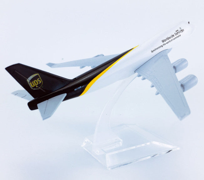 16cm UPS BOEING 747-400 Transport Aeroplane Airplane Diecast Aircraft Model