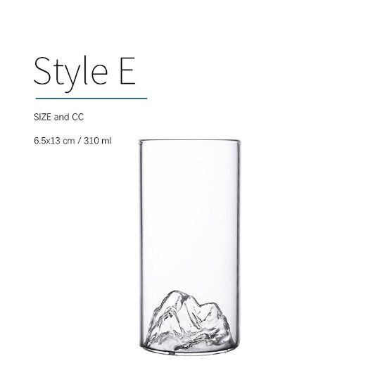 Glass Tea Cup Mountain Coffee Cup