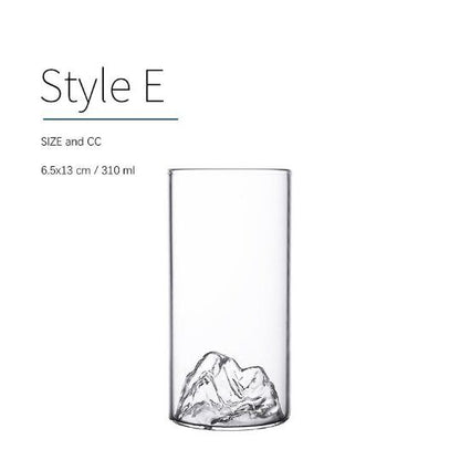 Glass Tea Cup Mountain Coffee Cup