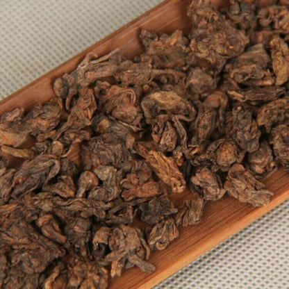 Yunnan Mini Old Ripe Puer Tea 2018 Muzhi Pearl Lao Cha Tou Shu Puer Tea 200g