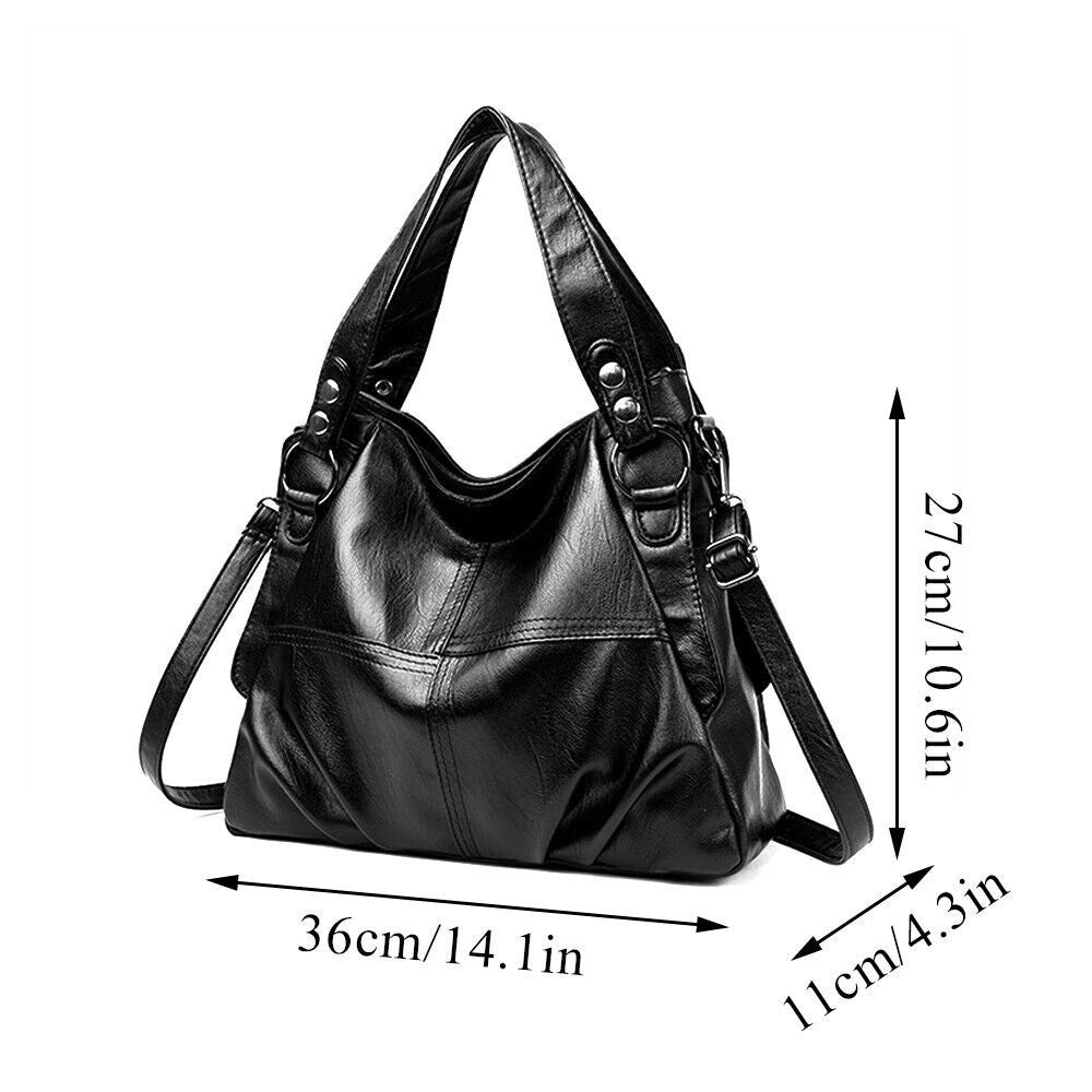 Women Soft Leather Handbags Tote Bag Large Shoulder Crossbody Handbag