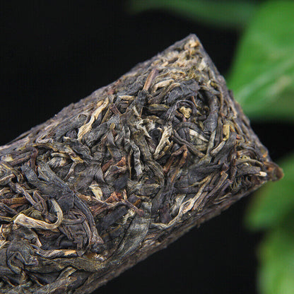 150g Golden BarIceland Gold Brick Puerh Raw Brick Tea Mengku Gold Leaf Flower
