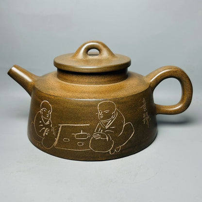 Vintage Chinese Yixing Purple Clay Teapot Zisha Ceremony Ceramic Child Teaware