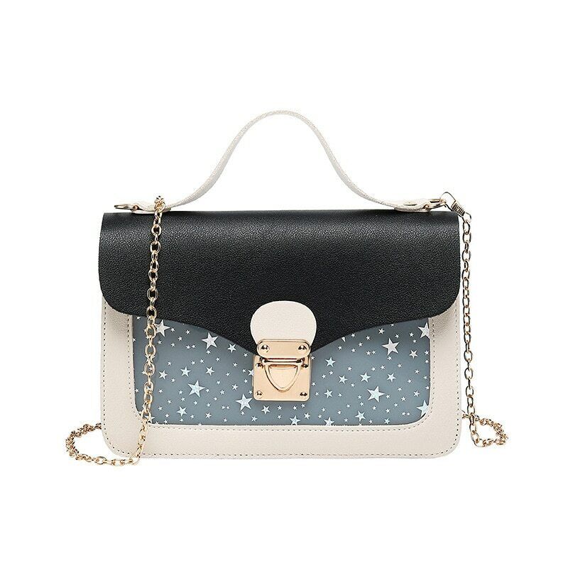 Mini Square Pack Shoulder Bag Star Sequin Crossbody Bag Clutch Wallet Handbags