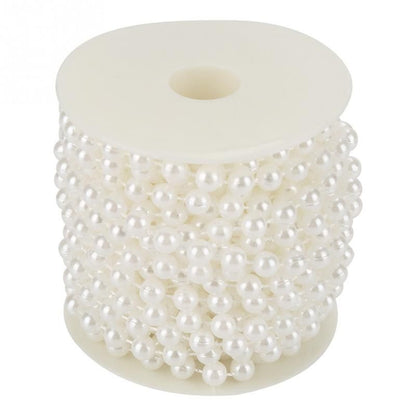 Wedding Beads Decoration 10m Roll ABS Grinding Pearl DIY Wire Garland String 8mm