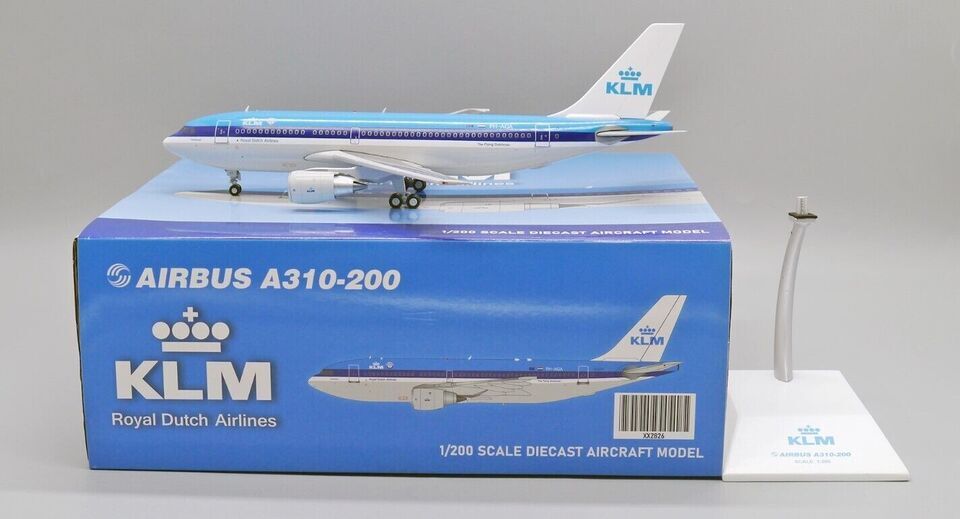 1:200 JC Wings KLM AIRBUS A310-200 Passenger Airplane Diecast Aircraft Model