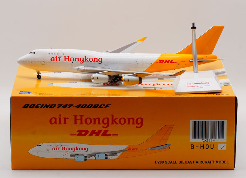 1:200 JC Wings Air Hong Kong BOEING B747-400BCF Airplane Diecast Aircraft Model