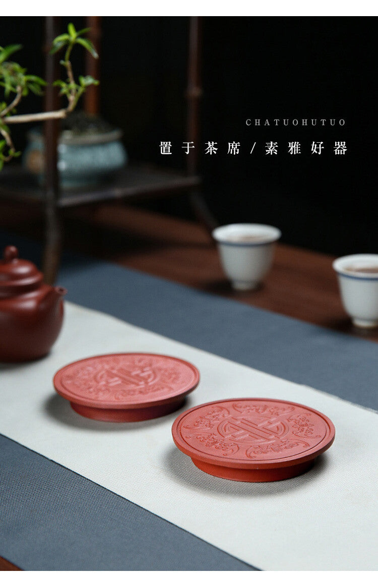 Mat For Tea Pot Yixing Zisha Original Ore Qingshui Clay Holder For Pot Or Teacup