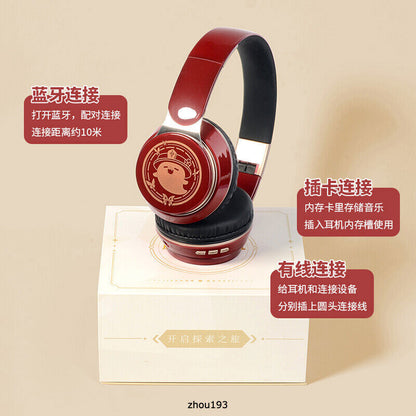 Genshin Impact Hu Tao Wireless Bluetooth Headset Cosplay Earphone Headphones
