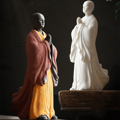 Buddha Statue Yixing Zisha Tea Pet Porcelain Tea Play House Warming Gift Zen New