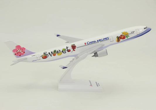1:200 33CM RISESOON CHINA AIRLINES AIRBUS A330-300 Airplane ABS Plastic Model