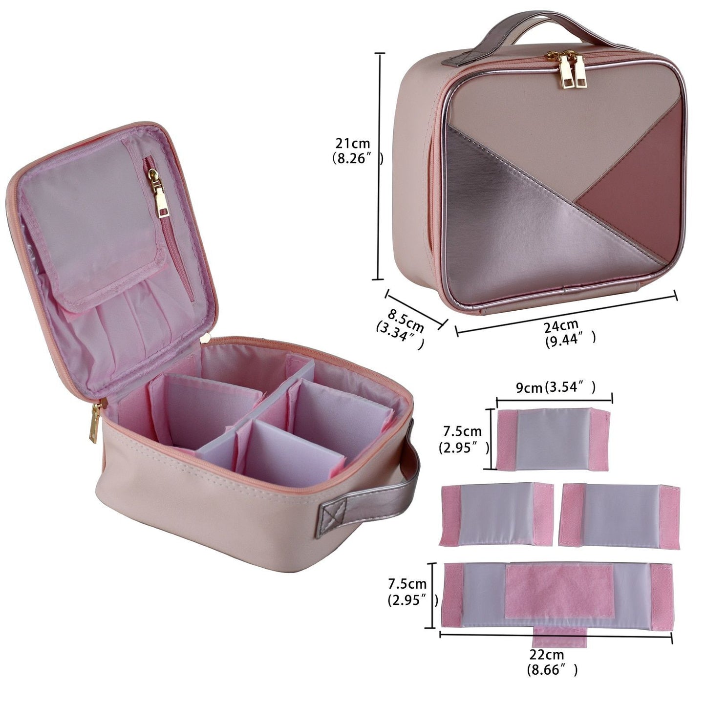 Marble Cosmetic Bag Storage Multi Functional Portable Traveling Makeup Cases 1PC