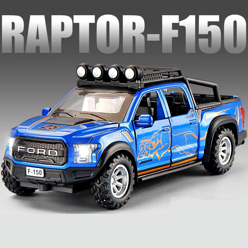1:32 Ford Raptor F150 Alloy Pickup Car Model Diecasts Metal Toy Off-Road Vehicle